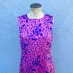 Y2k Silk dress leopard print size small